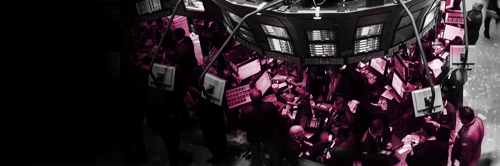 Busy trading floor